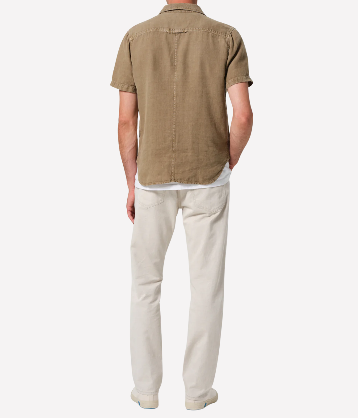 Elijah Stretch Linen in Natural