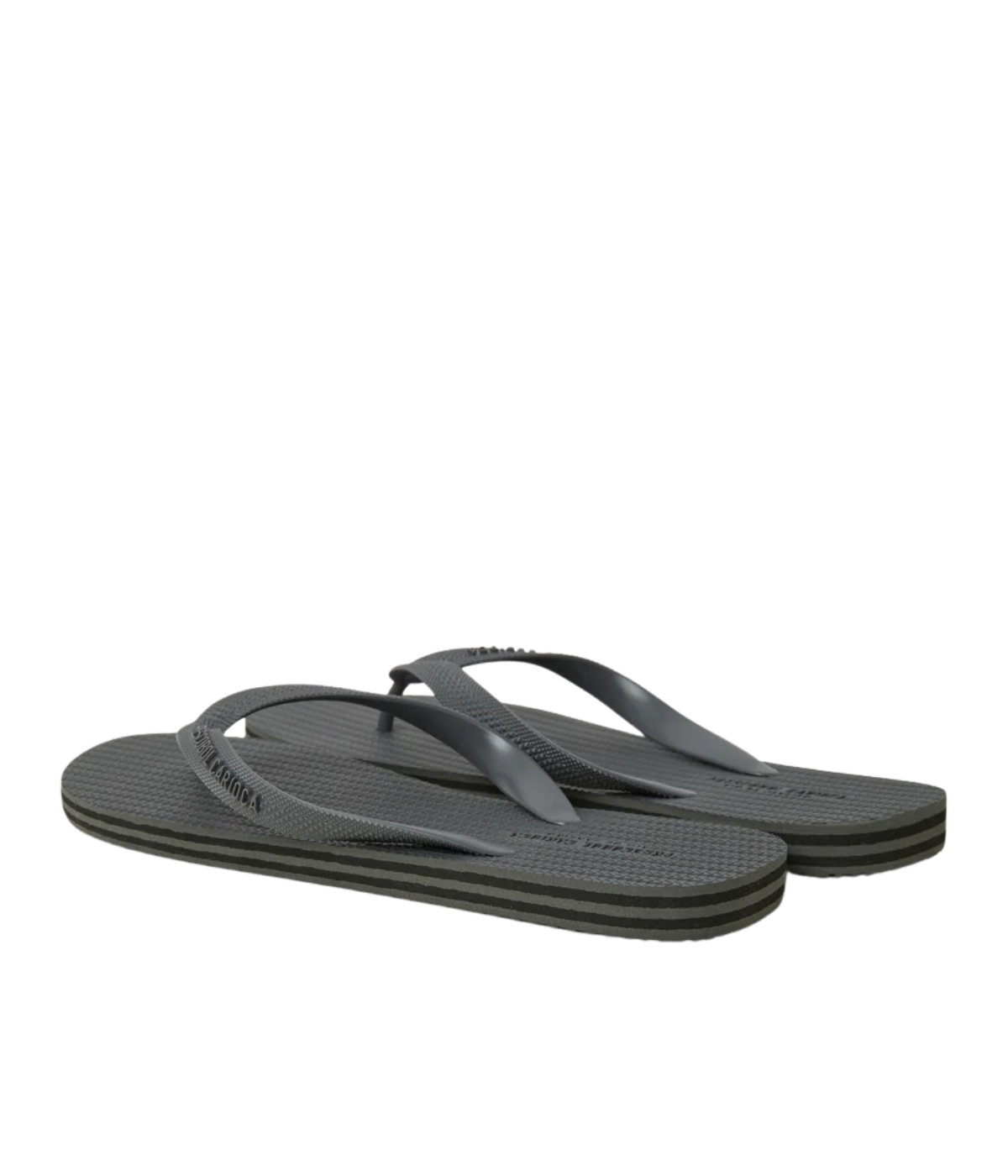 Frescobol Carioca flip flops with textured insole, embossed sole, PVC strap, and EVA construction, perfect for summer comfort and style