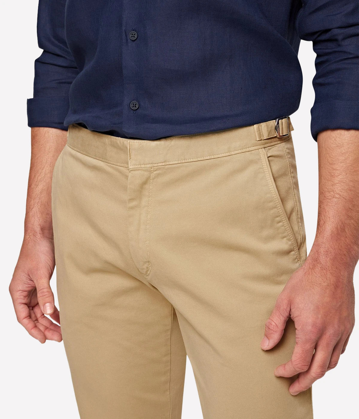 Fallon Stretch Cotton Pant in Sand Dune