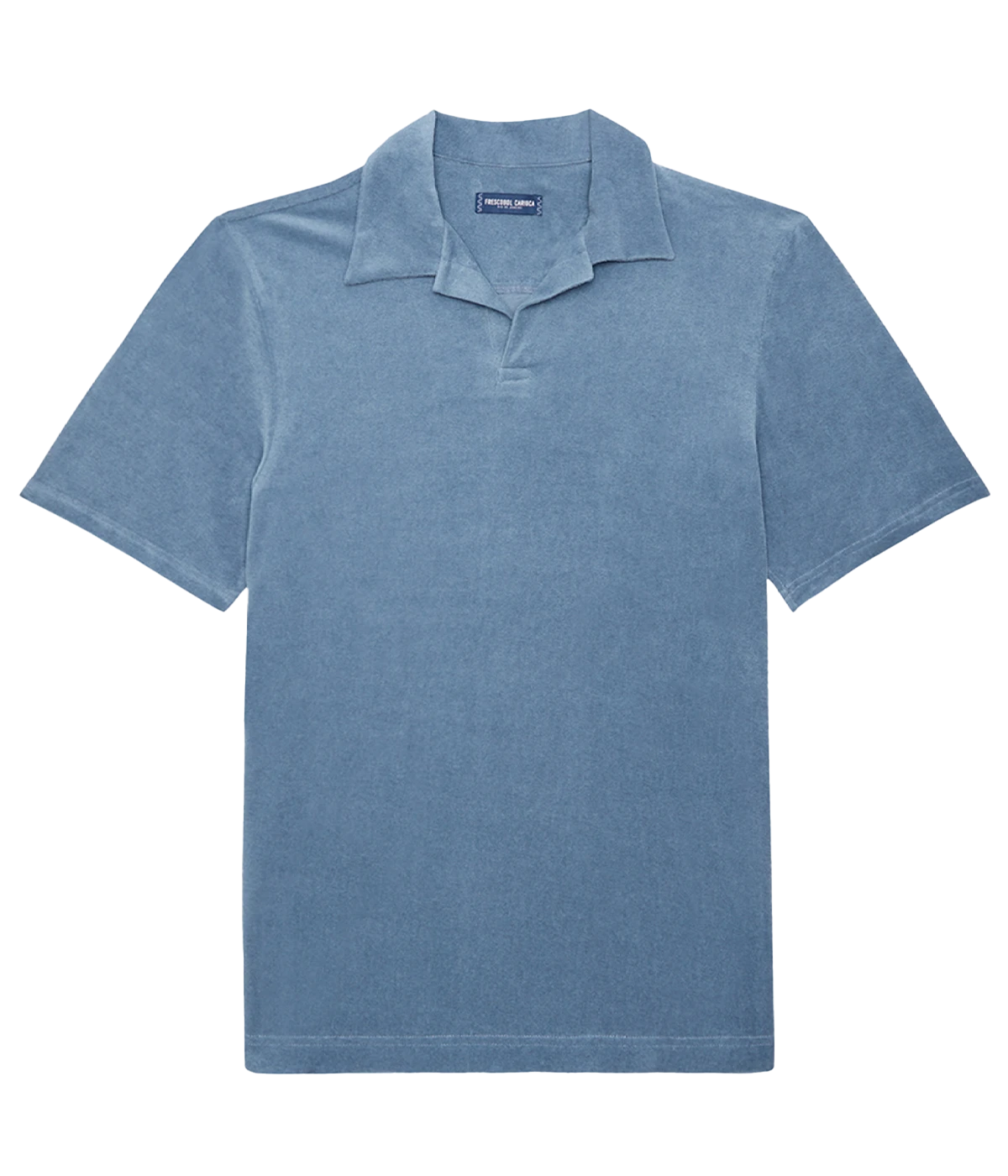 Faustino Terry Cotton Blend Short Sleeve Polo in Summer Nights