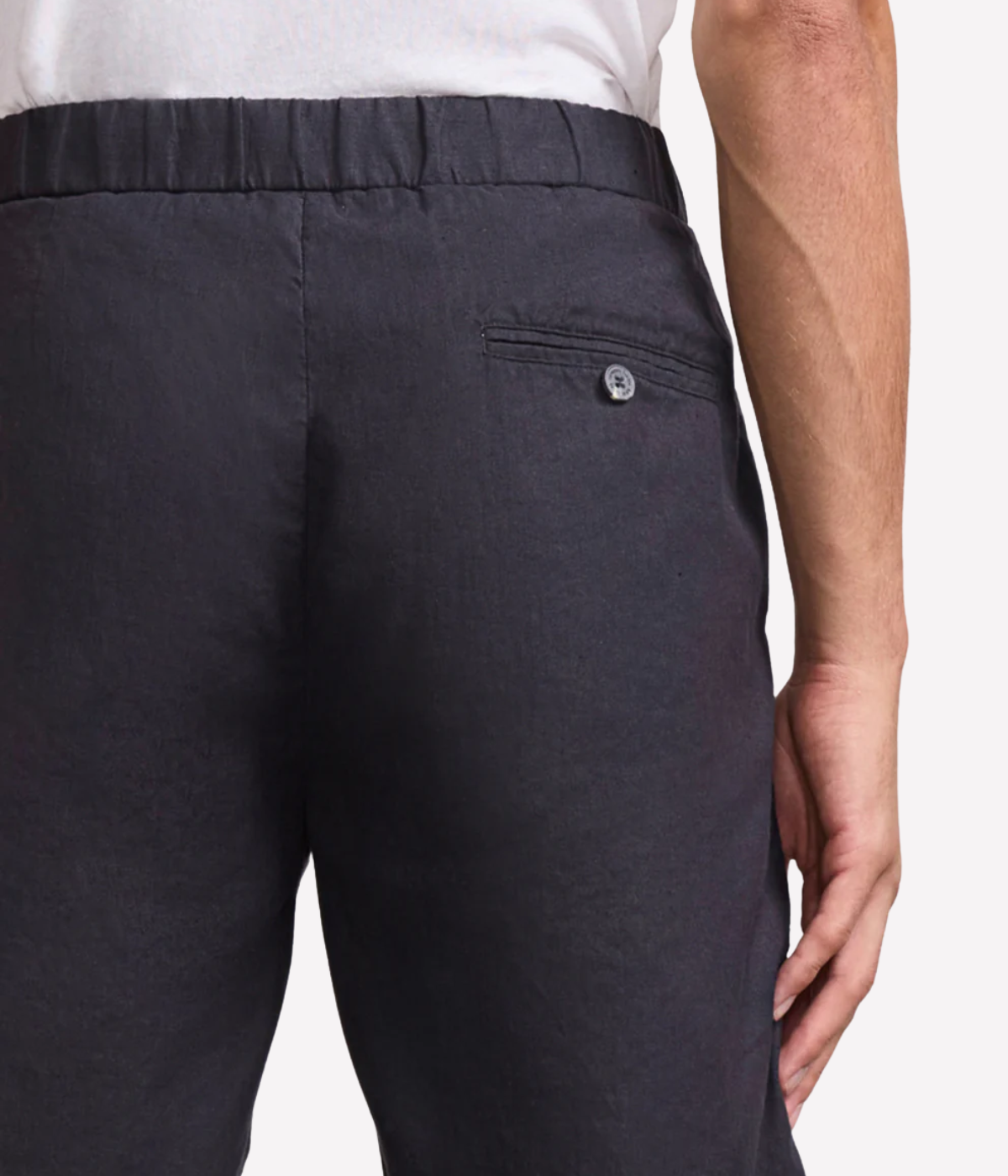 Felipe Linen Short in Black