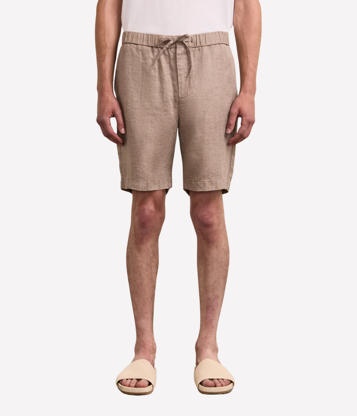 Felipe Linen Short in Khaki
