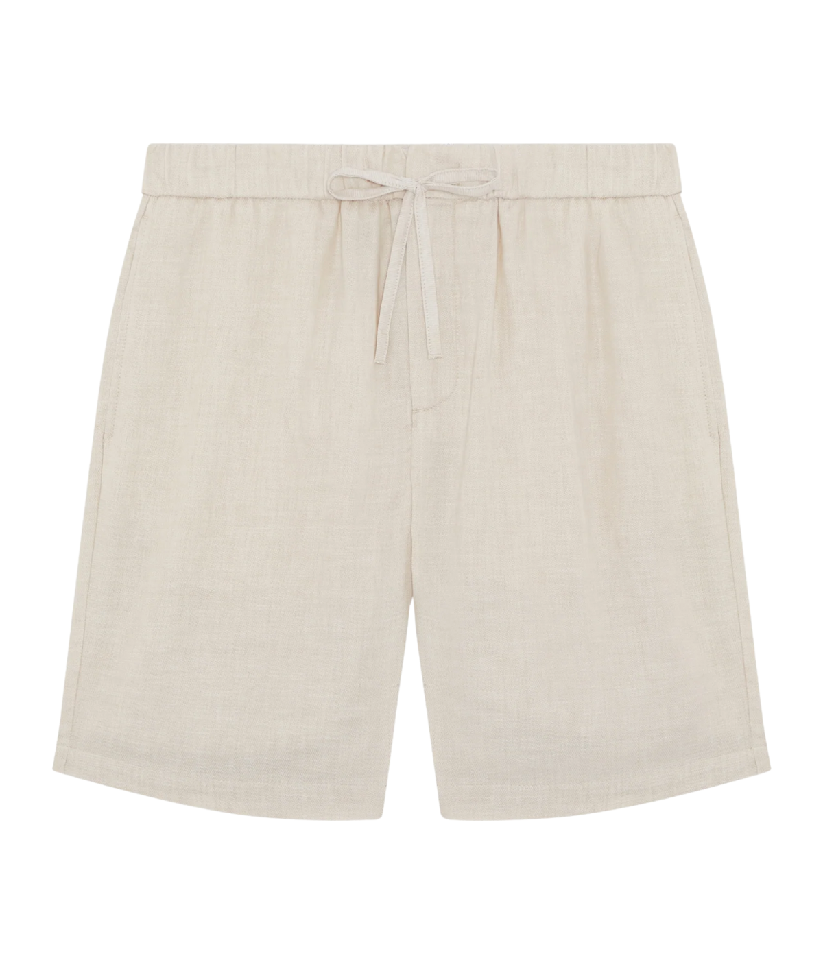 Beige shorts on a white background