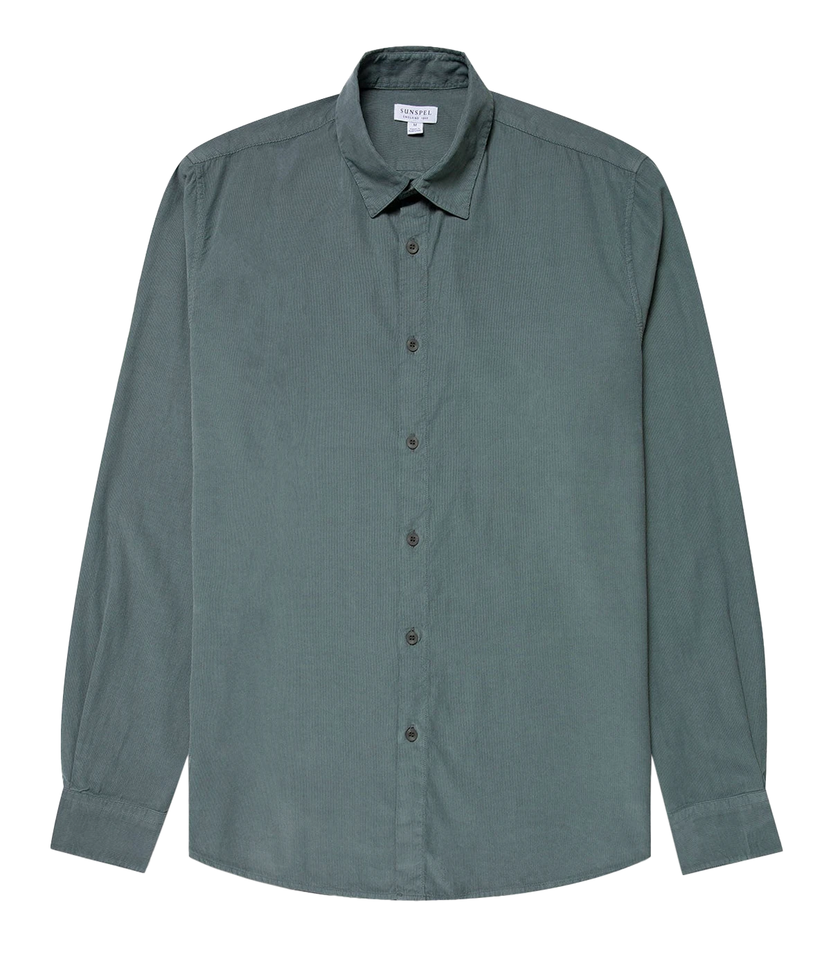 Fine Cord Shirt in Smoke Green