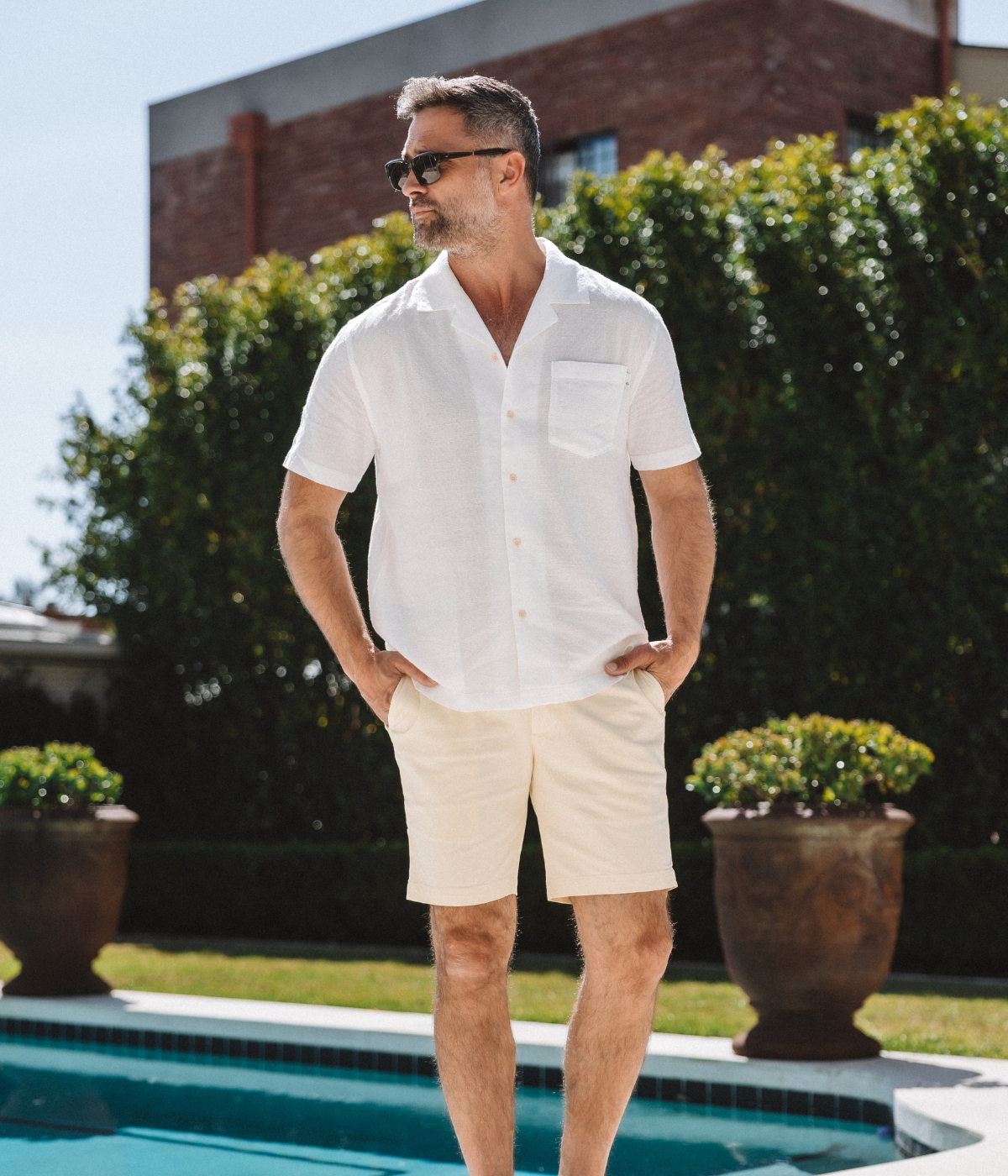 Foster Short Sleeve Shirt in White