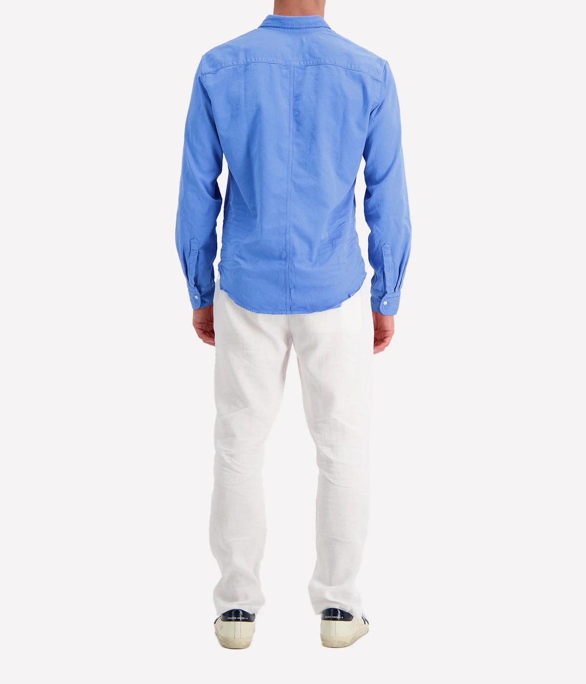 Luke Woven Shirt in Tide Denim