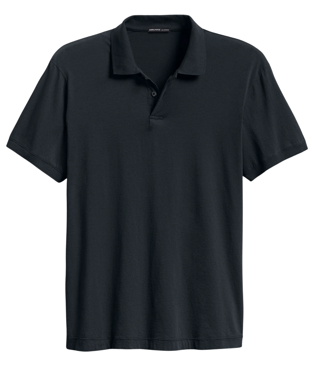 Luxe Lotus Jersey Polo in French Navy