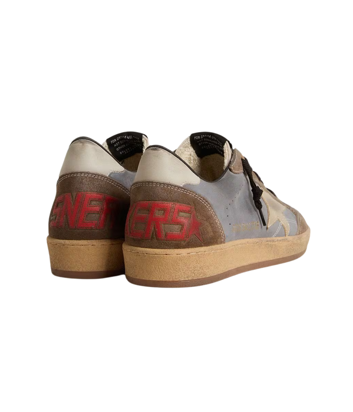 Ball Star Sneaker in Denim Blue, Green & Beige