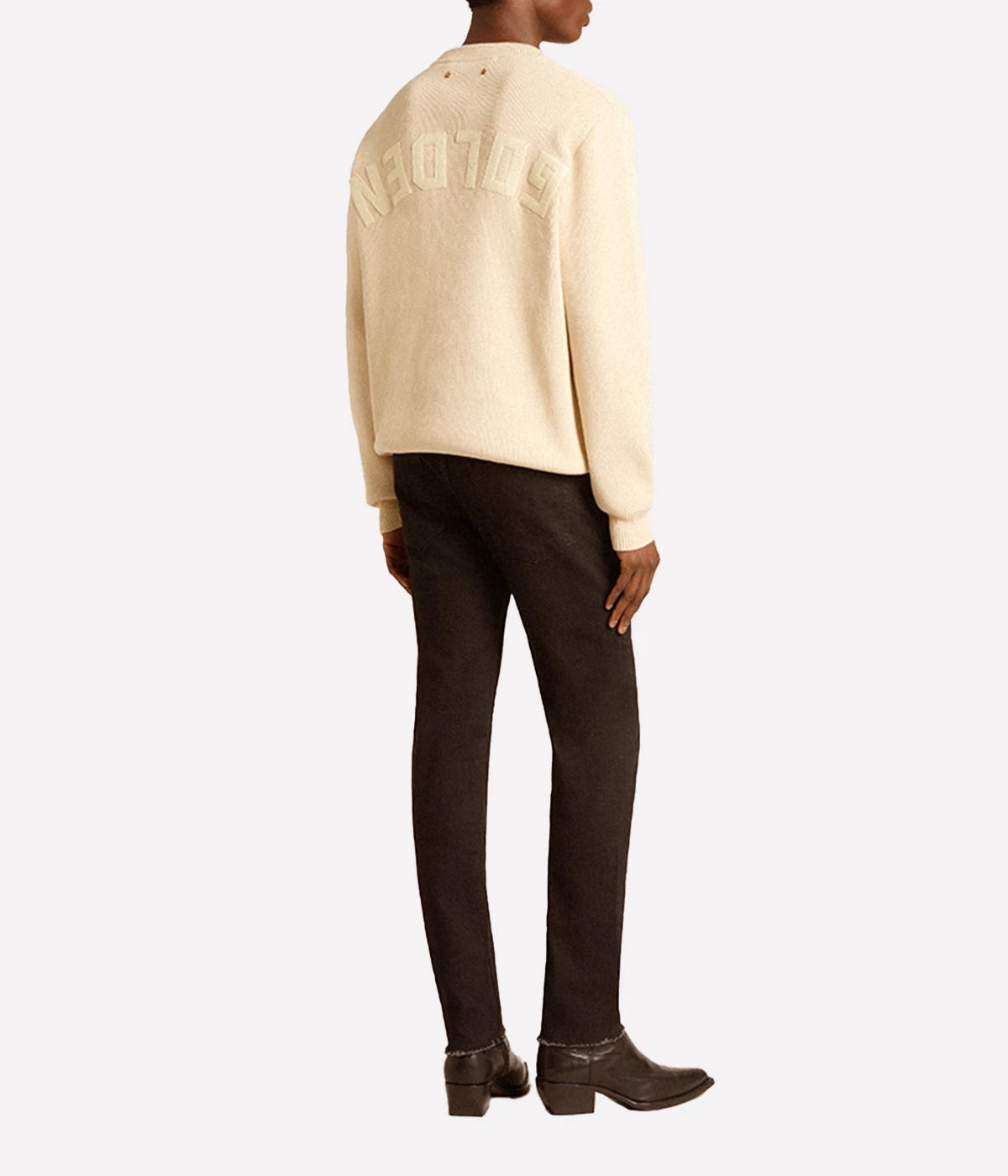Golden Regular Crew Neck Knit in Travertine