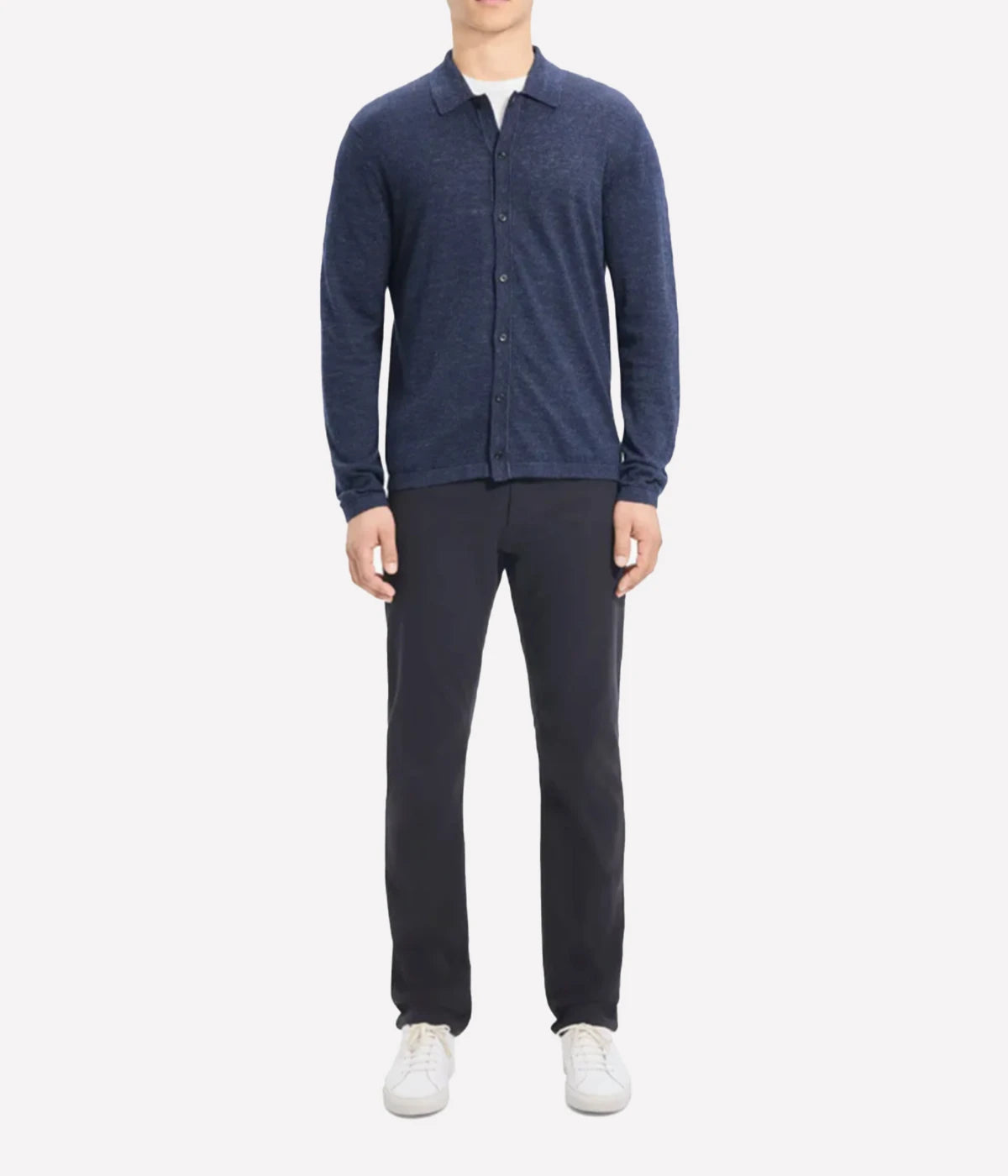 Geon Long Sleeve Knit Shirt in New Baltic