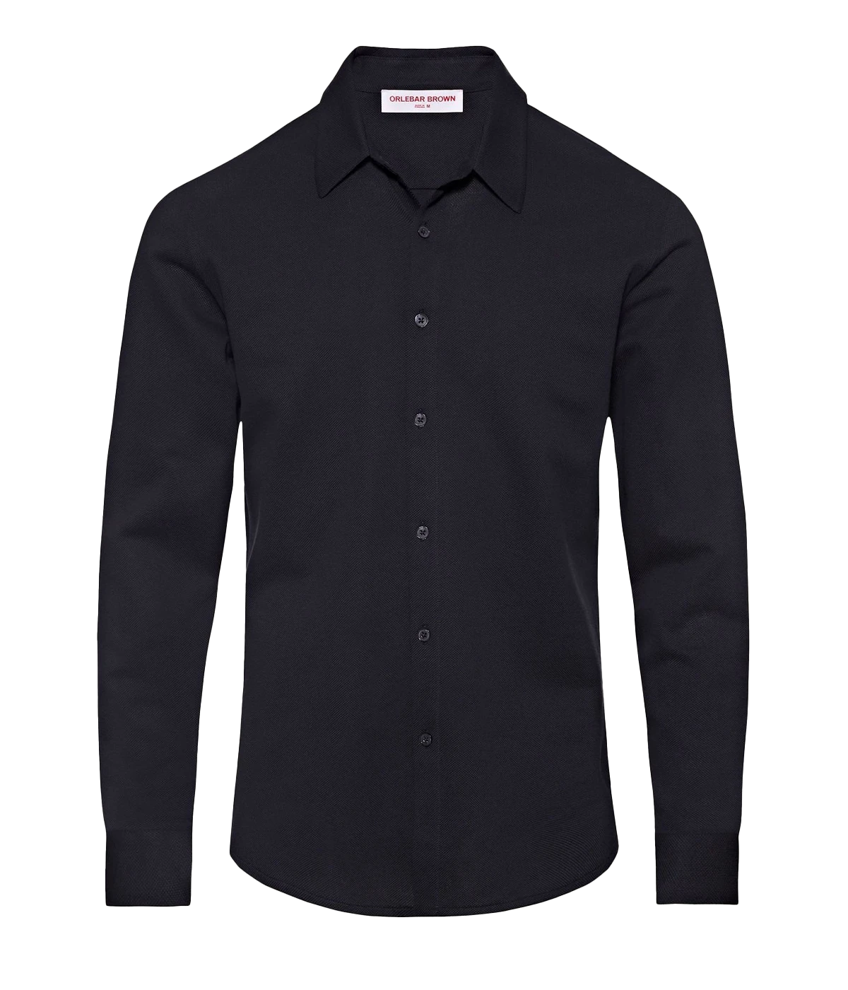 Giles Pique Shirt in Night Iris