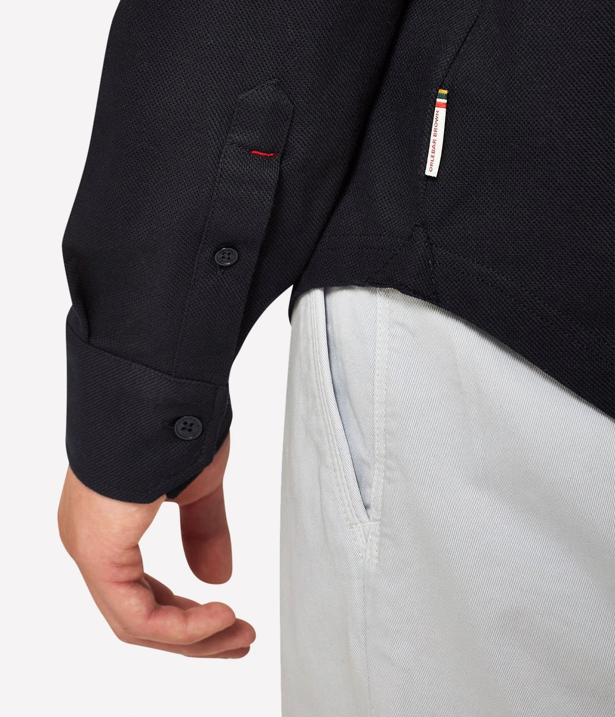 Giles Pique Shirt in Night Iris