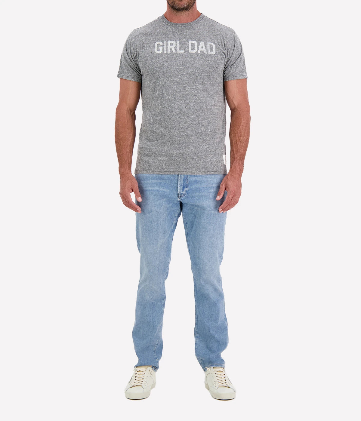 Girl Dad Tee in Grey