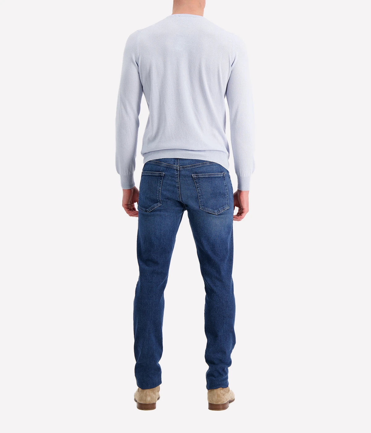 Gran Sasso long sleeve crewneck in 100% merino wool, offering durability and comfort, ideal for any occasion, made in Italy