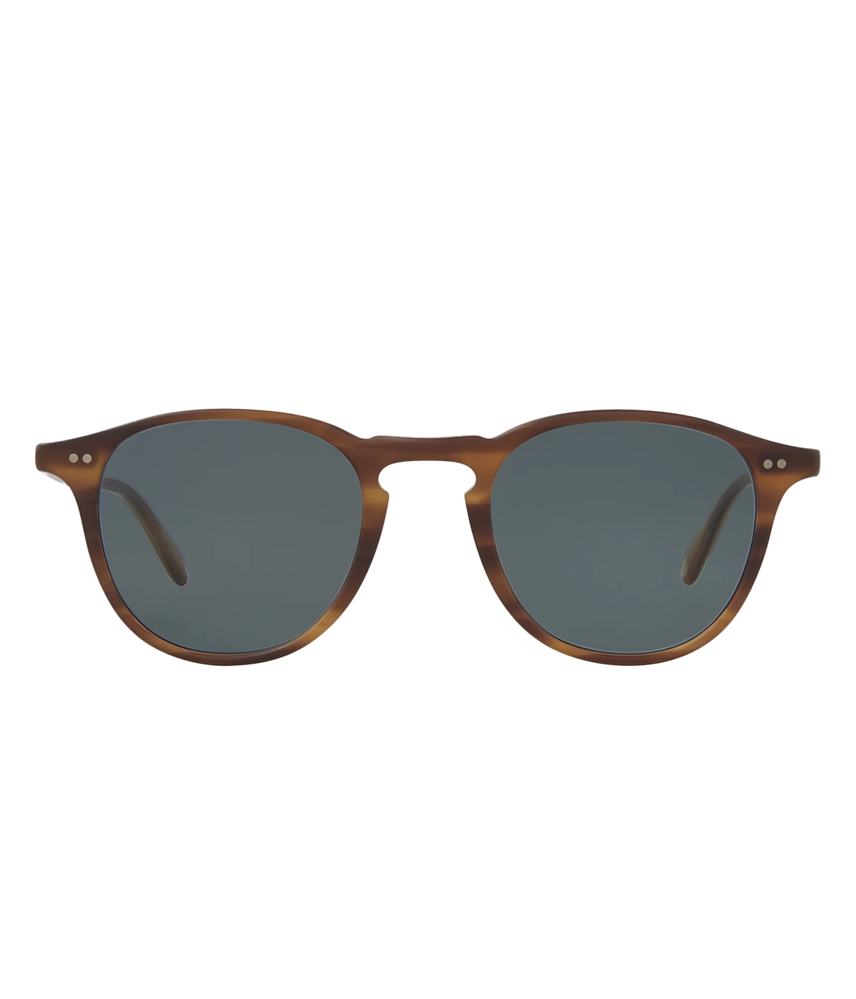 Retro-inspired P3 sunglasses with modern colour combinations, Premium Glass Polar lenses, and hand-finished details. Features classic GLCO core wire, 5-barrel hinges with rivets, and external pins at the temples. 100% UV protection.