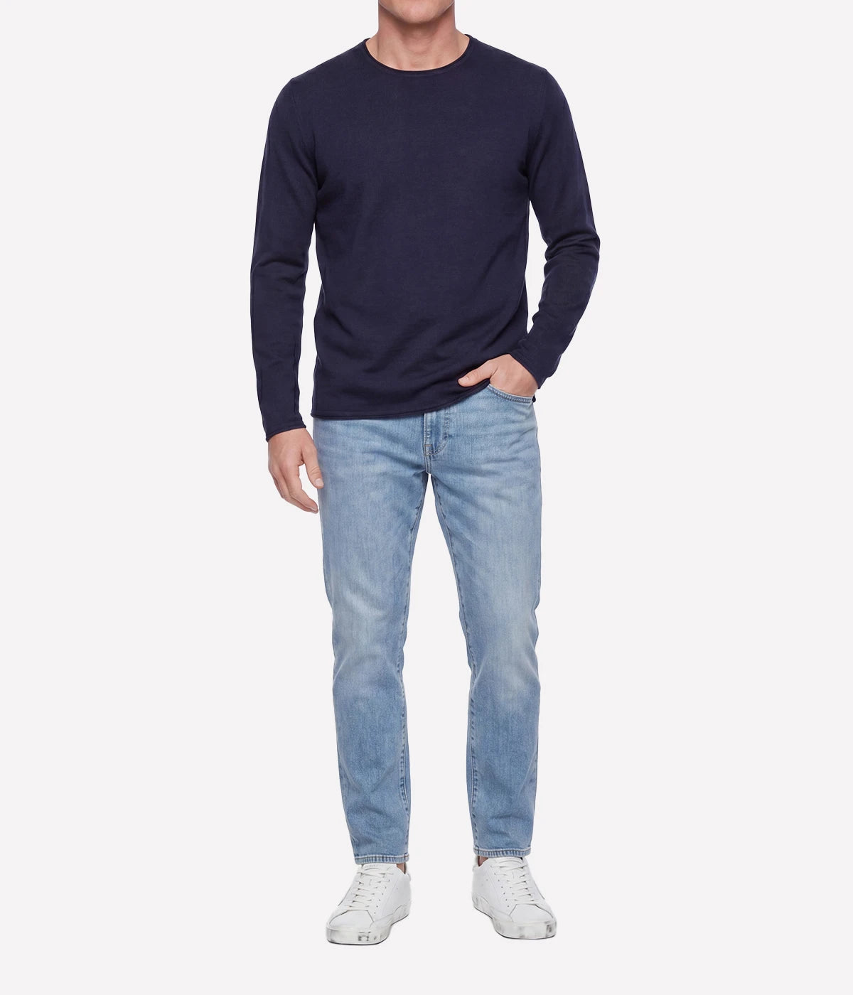 Knitted Pullover in NAVY