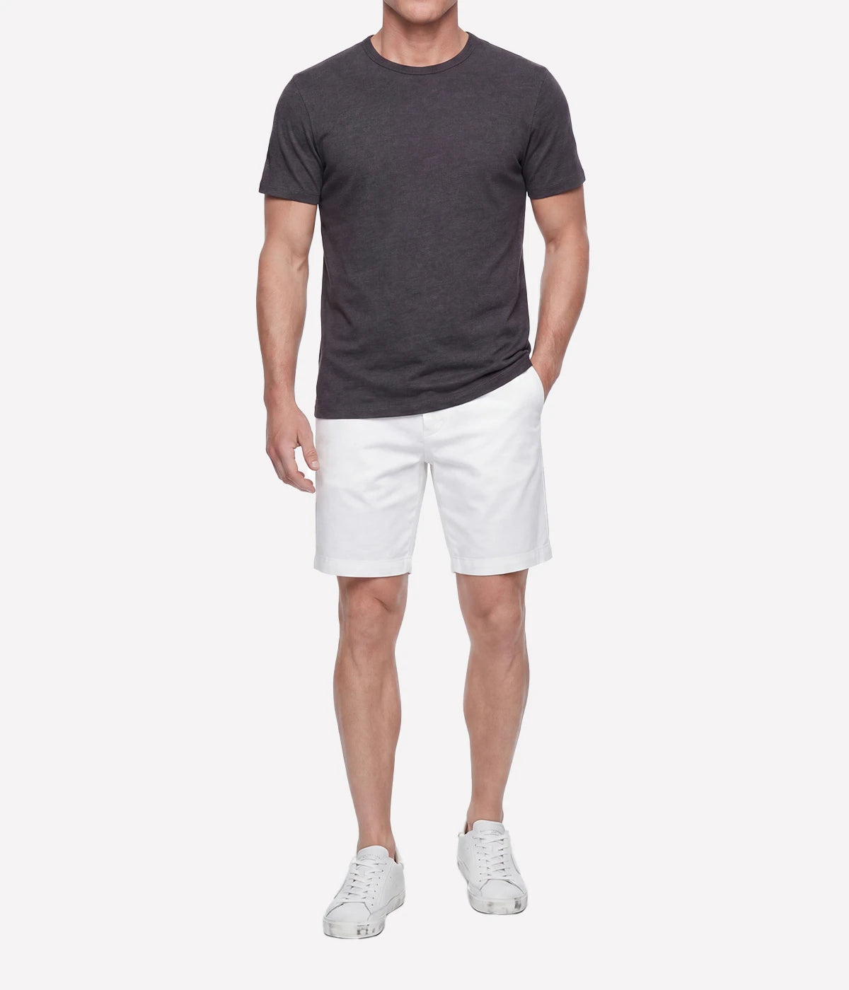 Knitted T Shirt in Thunder
