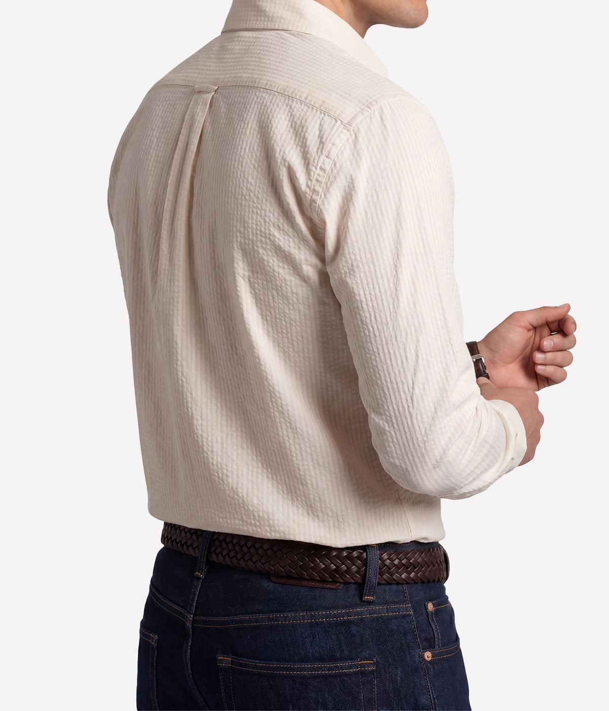 Paul Woven Shirt in Off White