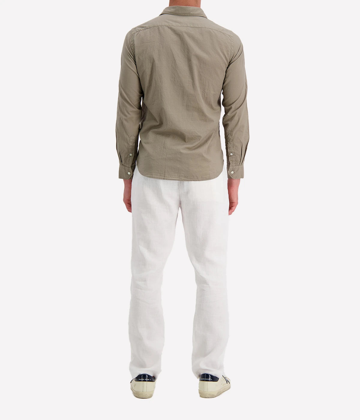 Back view of the Paul Woven Shirt by Hartford, highlighting the smooth, tailored finish and regular fit. The timeless design ensures versatility for a range of occasions.