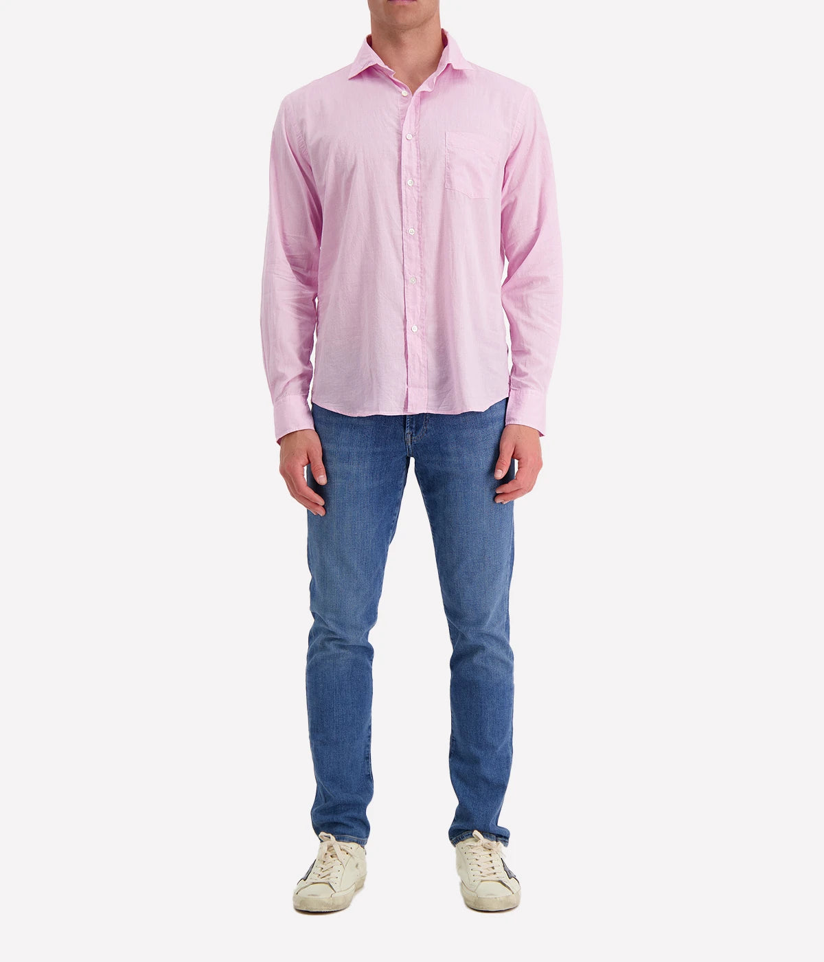 Paul Woven Shirt in Pink
