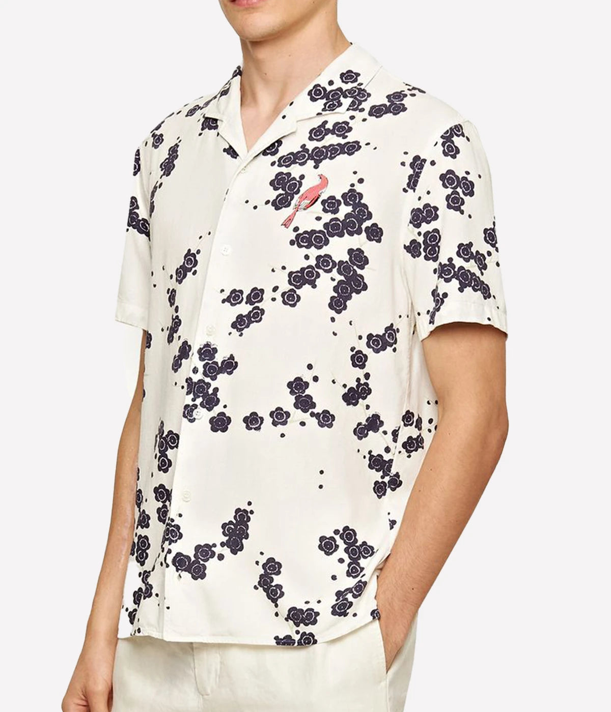 Hibbert Plum Blossom Polo in Night Iris