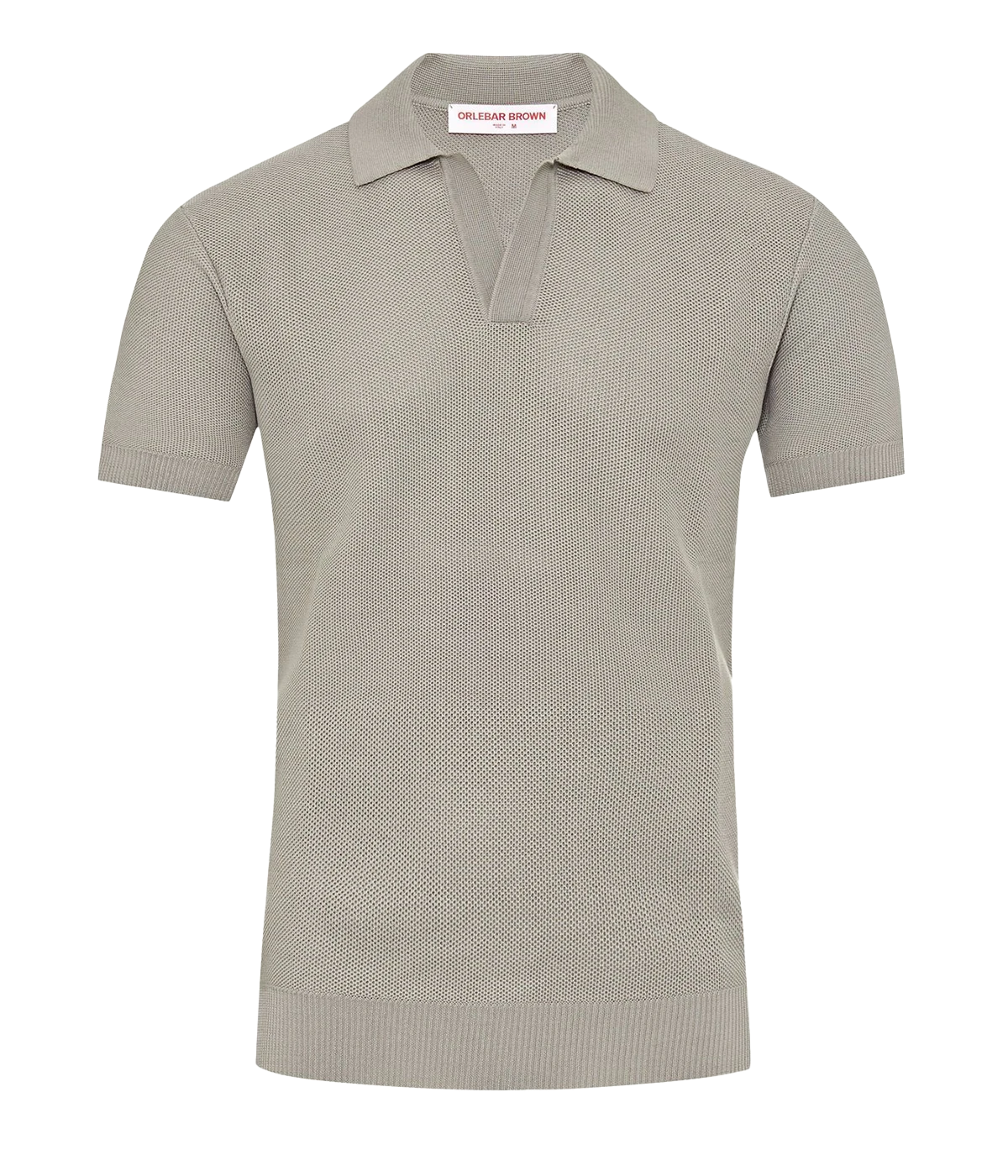 Horton Pique Stitch Polo in Cinder