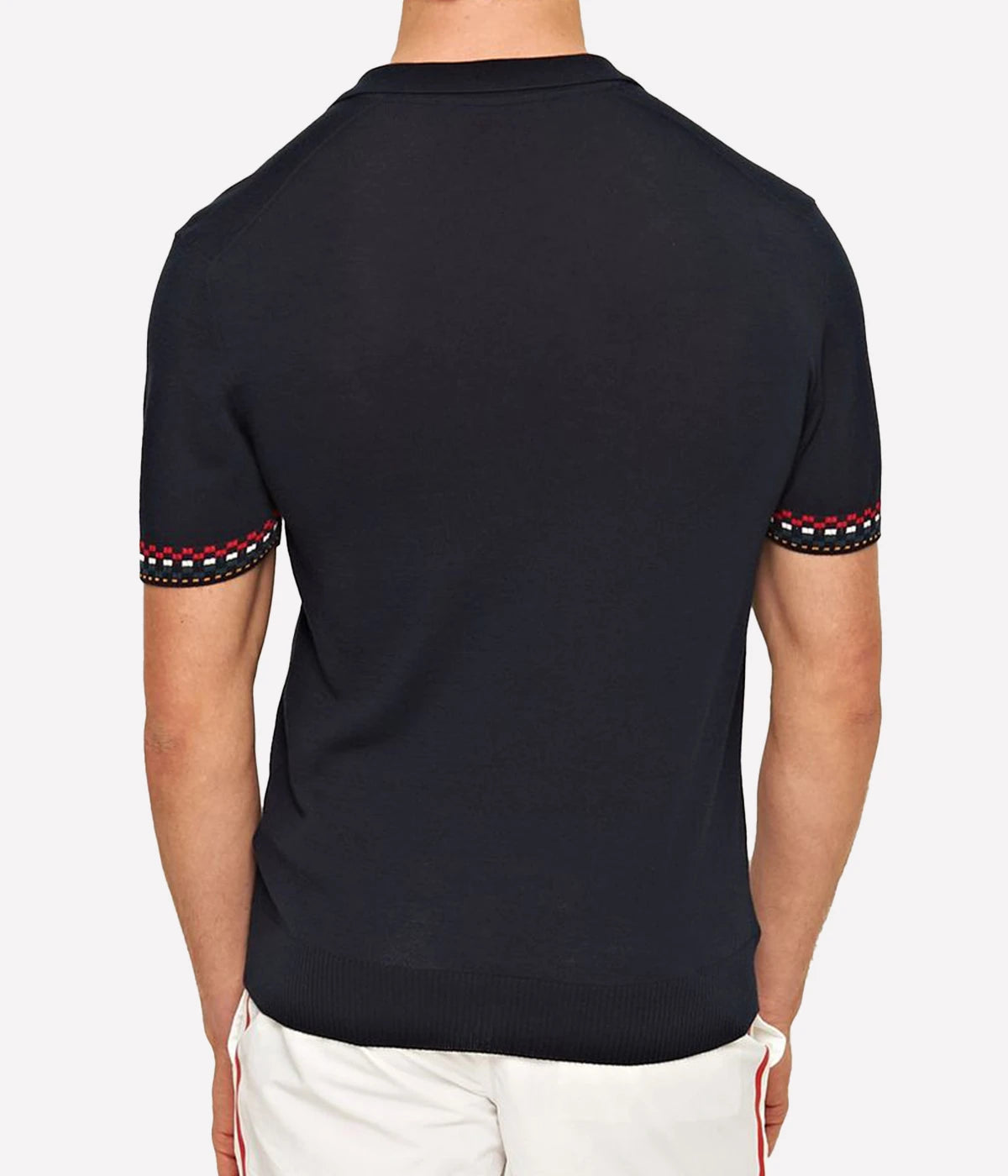 Horton OB Checkerboard Polo in Night Iris