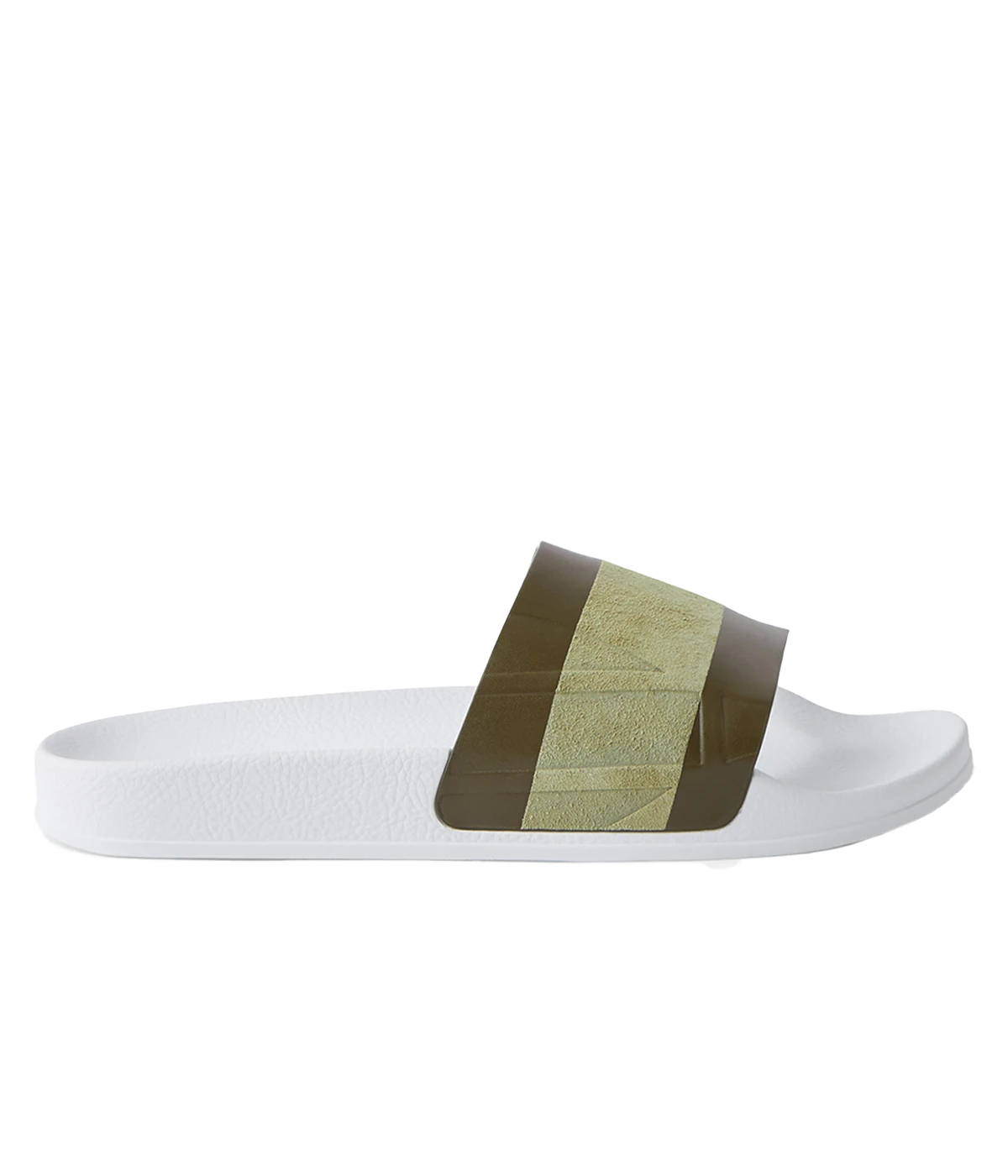 Humberto Suede Slides in Pale Olive