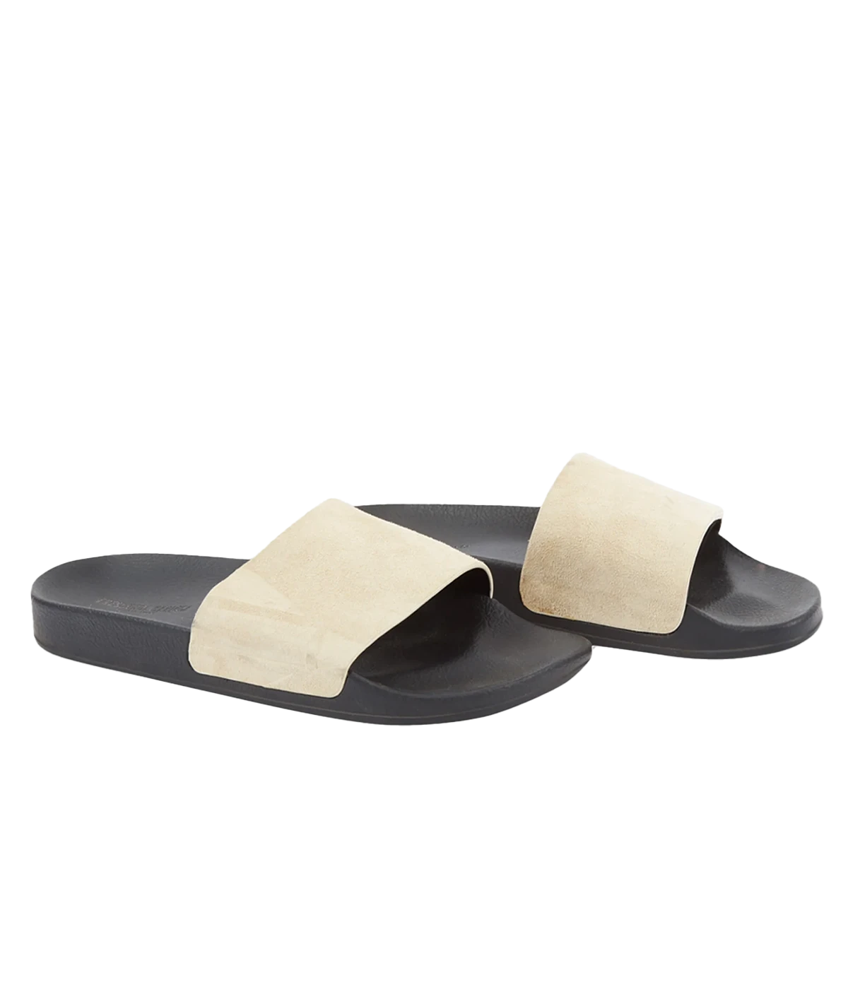 Humberto Suede Slides in Sand Dune