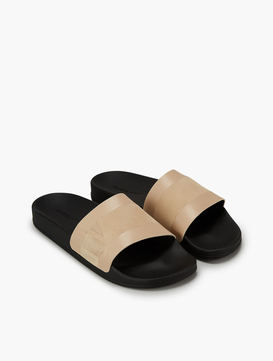Humberto Suede Slides in Sand