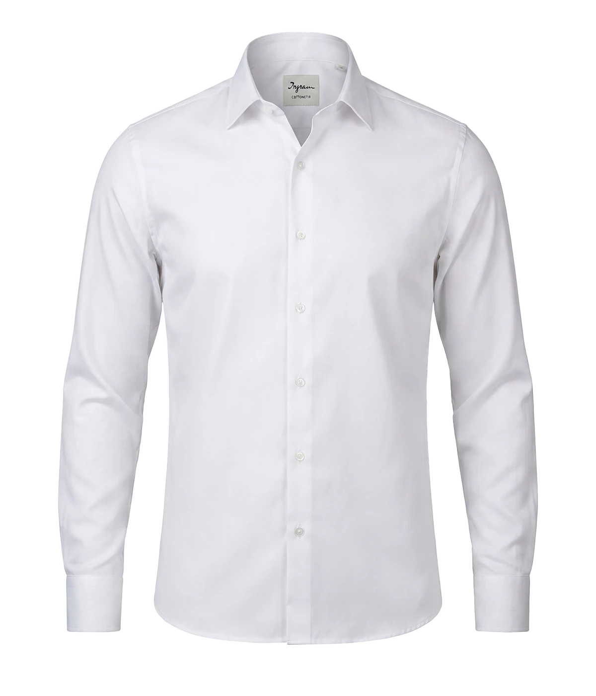 Slim Fit Shirt In Smooth White