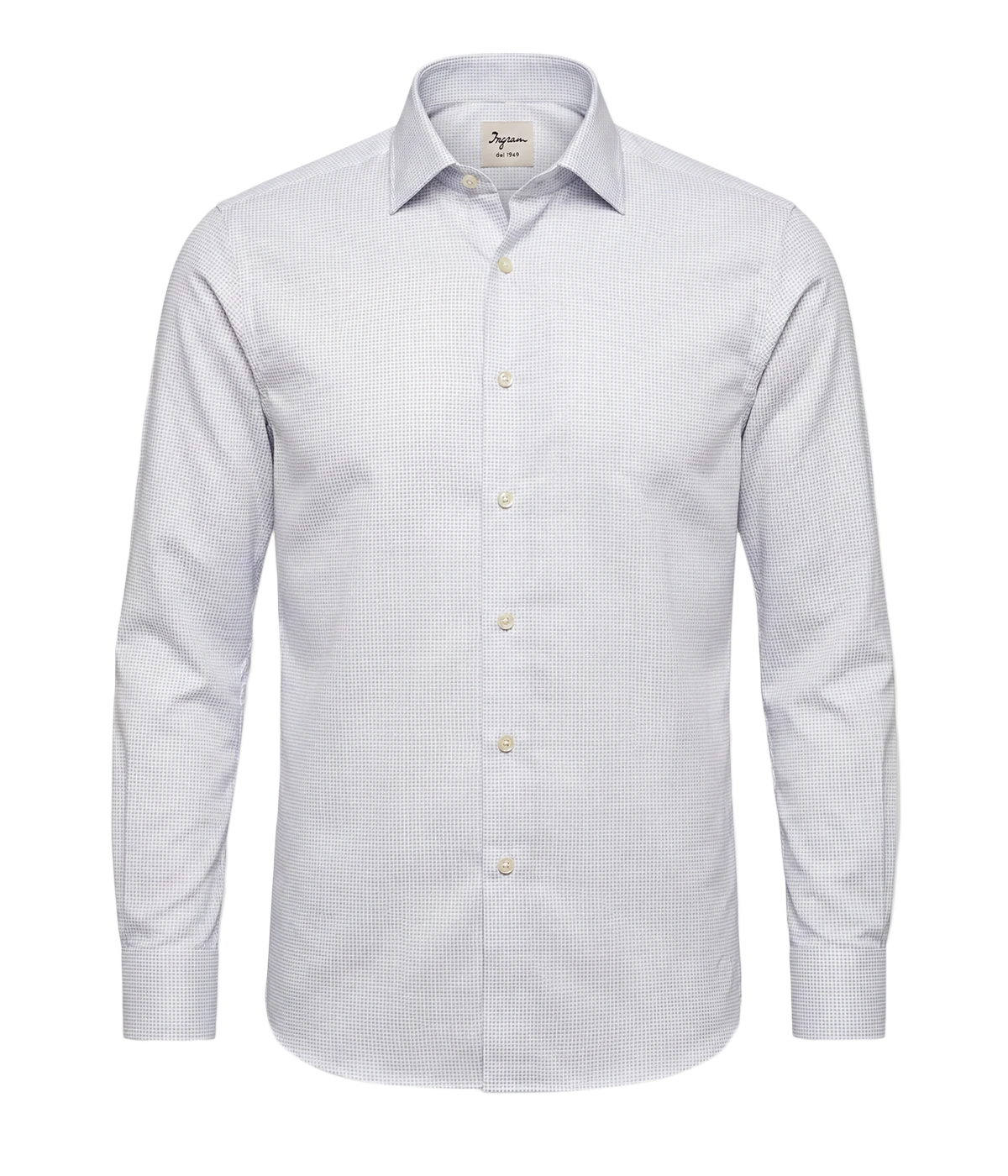 Slim Fit Shirt In Woven Blue White