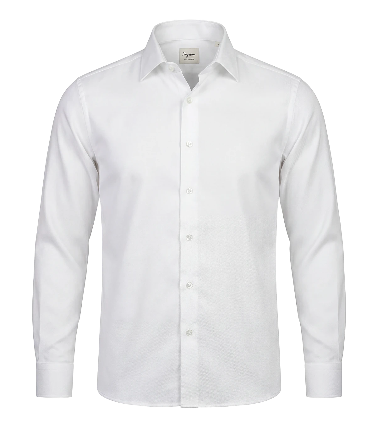 Slim Fit Shirt in White Textured
