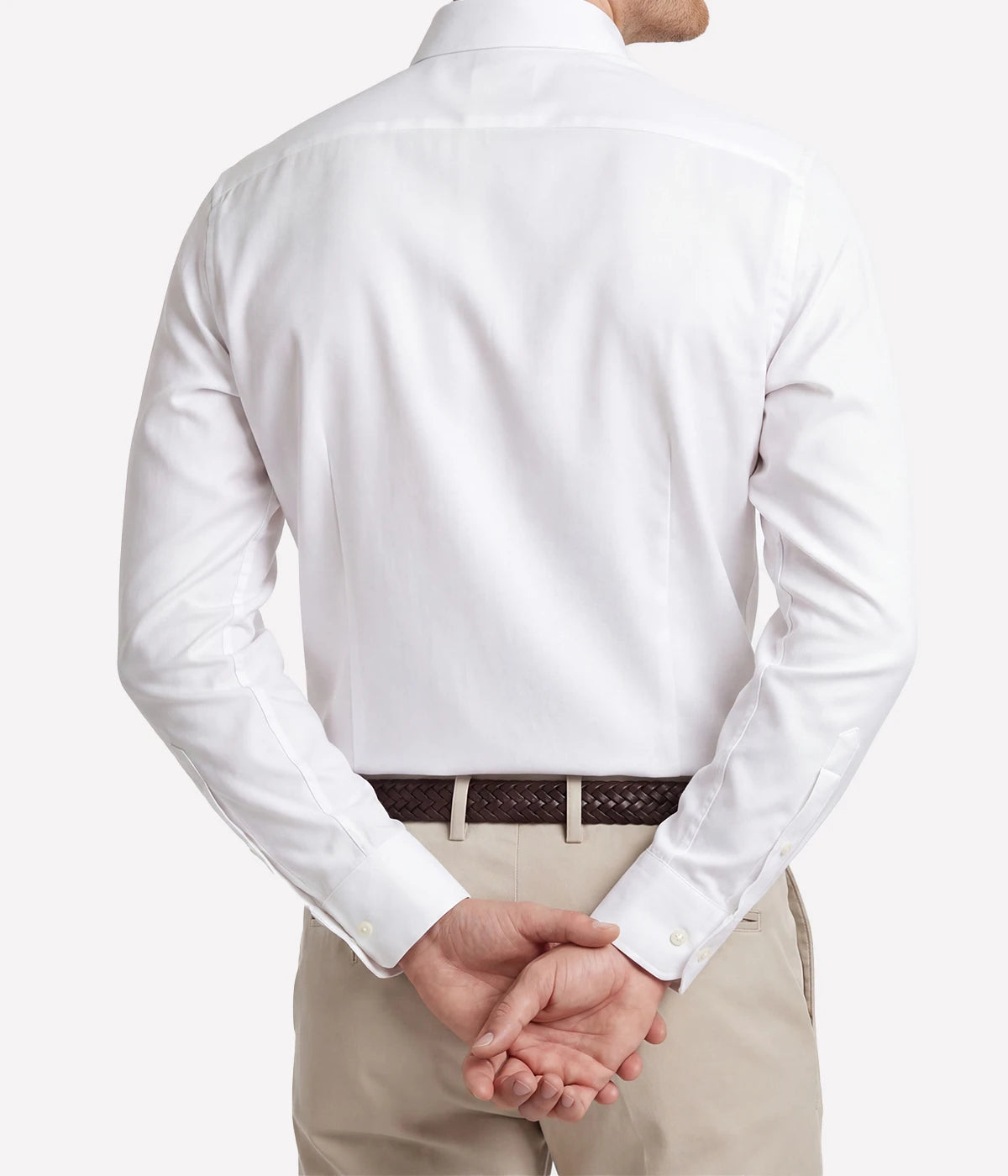 Slim Fit Shirt in White Textured