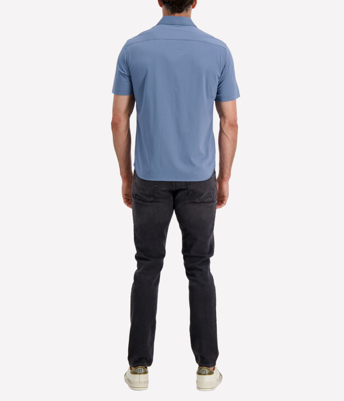 *FINAL SALE* Irving Short Sleeve Shirt in Dark Rainstorm