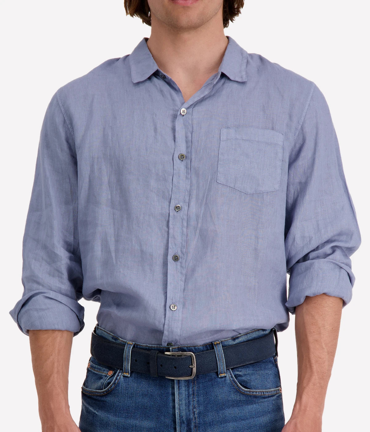 Jioch Linen Shirt in Stonewash