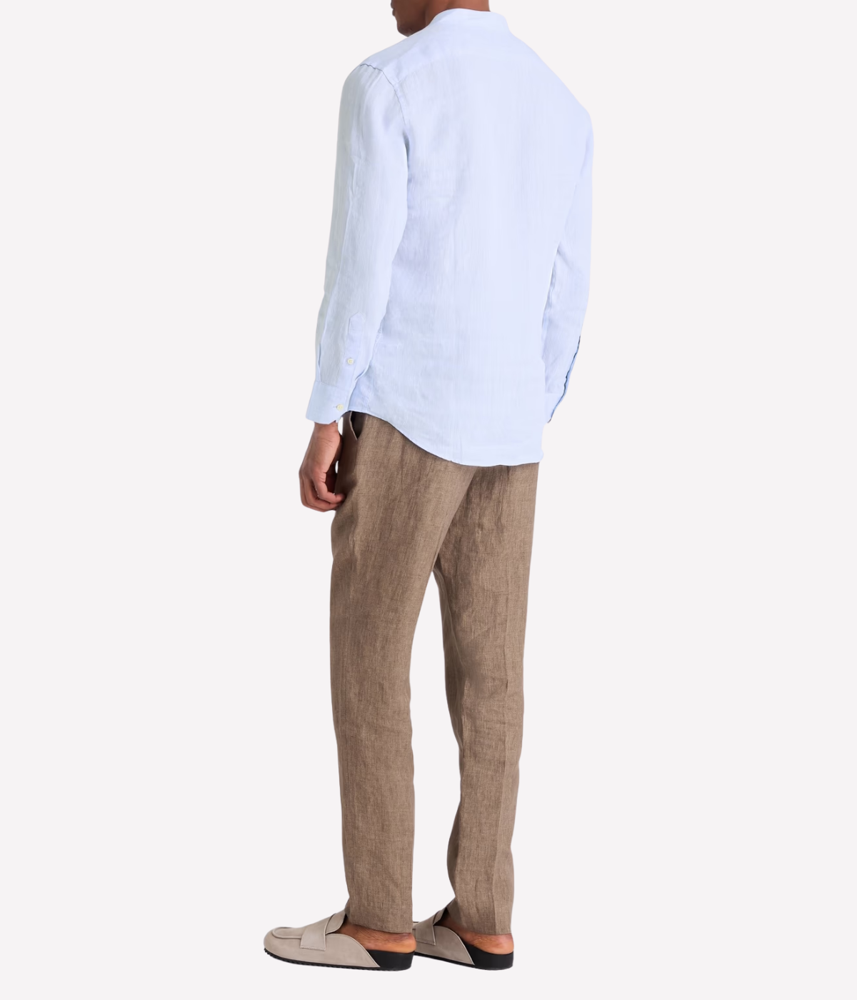 *FINAL SALE* Jorge Linen Shirt in Baby Blue
