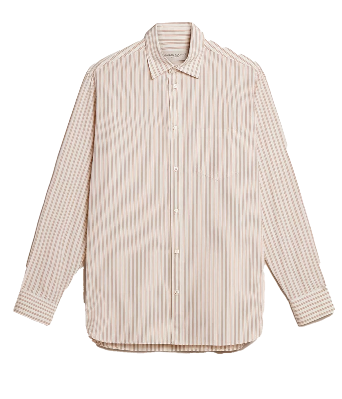 Journey Striped Shirt in Artic Wolf & Travertine