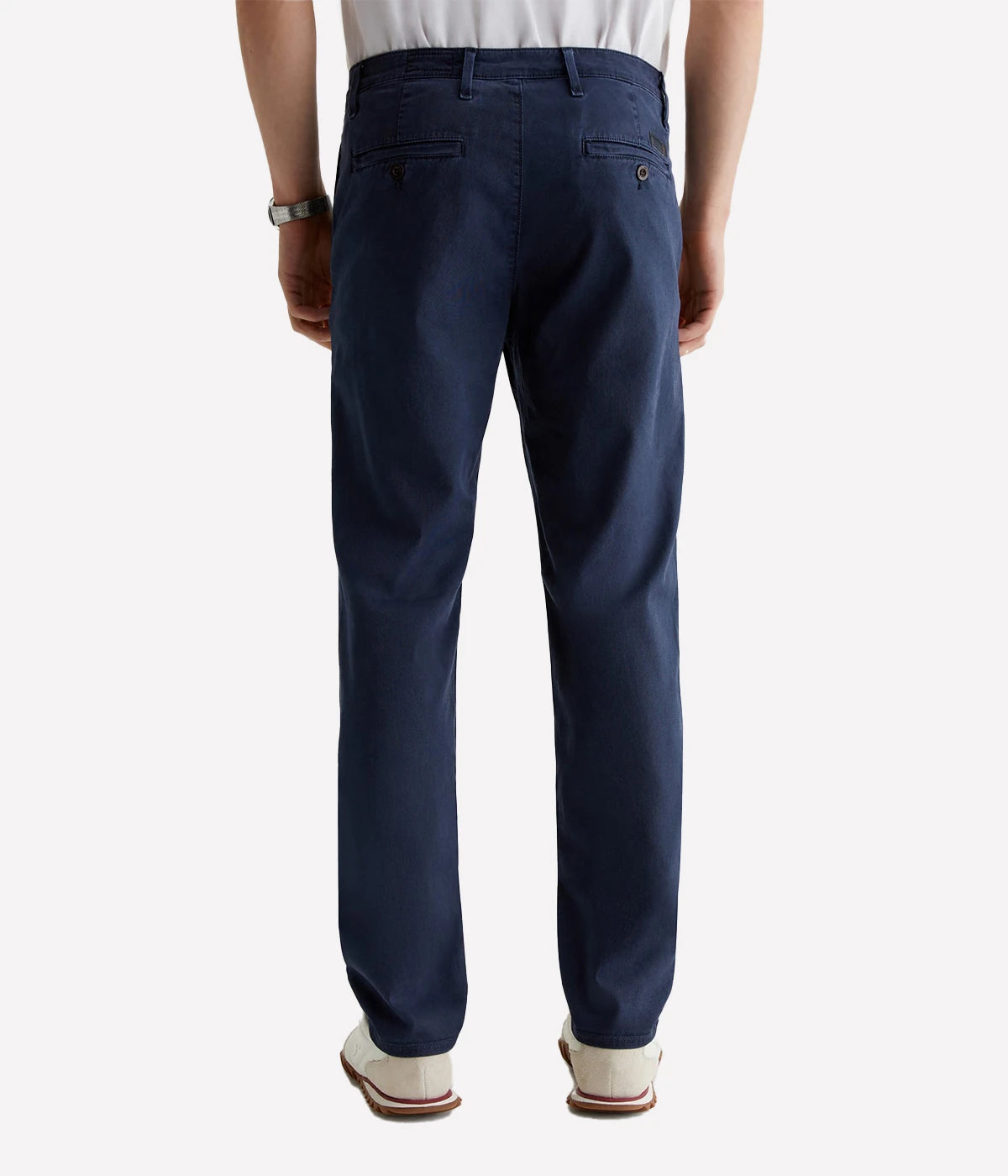 AG Kullen slim-fit trouser in Sorrento Stretch Twill, featuring on-seam pockets and a sleek, tailored silhouette.