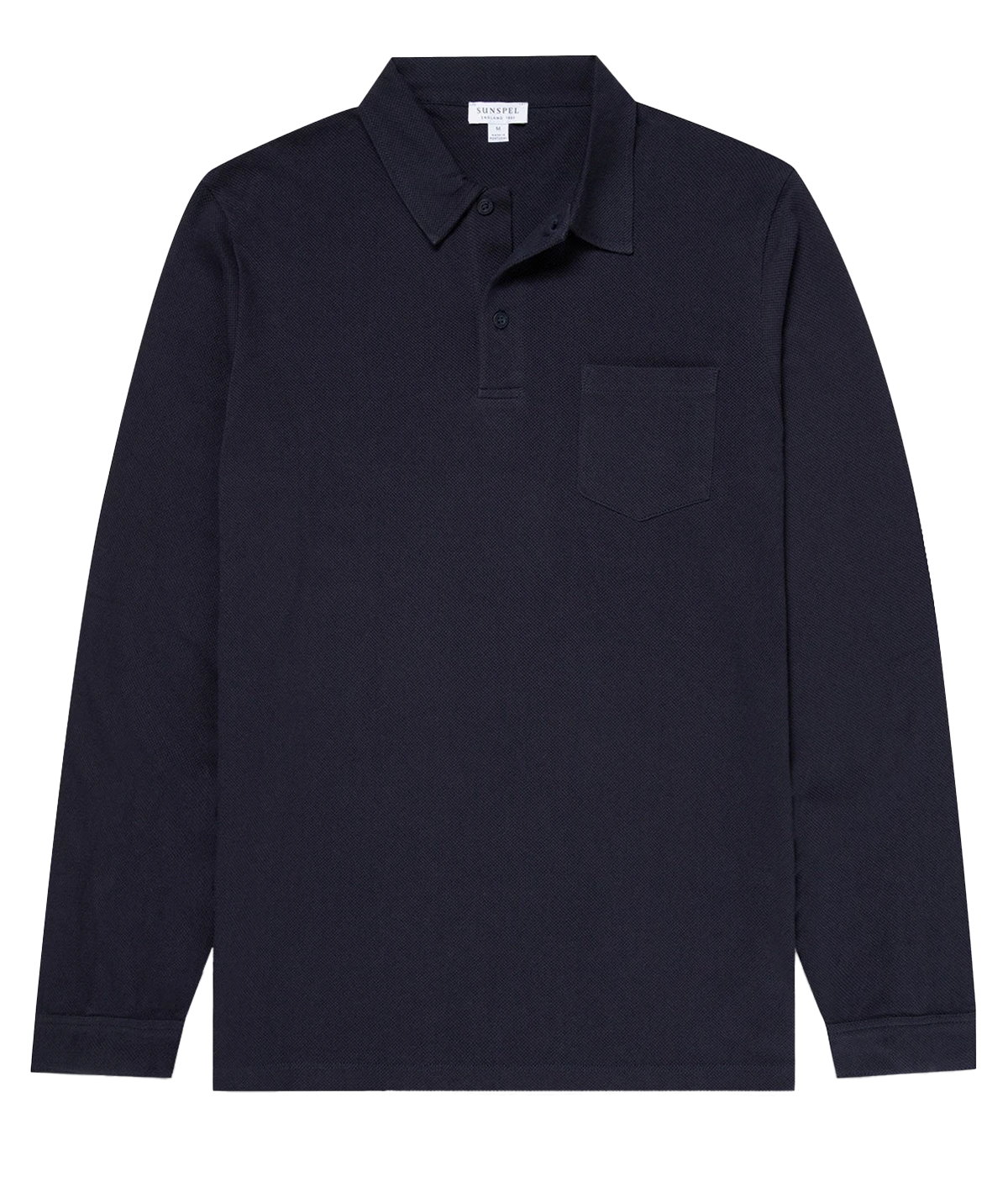 Long Sleeve Riviera Polo Shirt in Navy