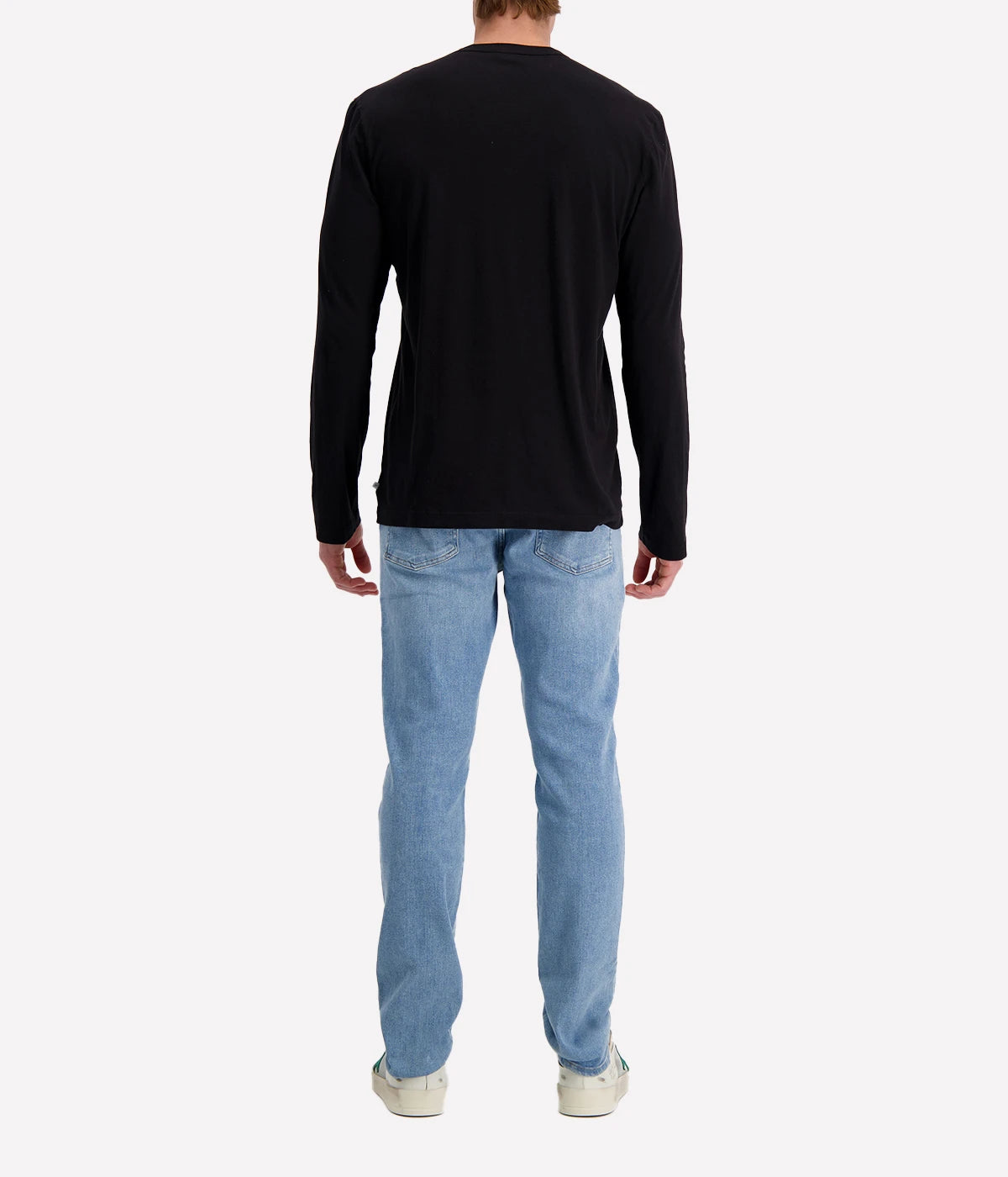 Long-sleeve crew neck shirt in ultra-soft 100% cotton, garment-dyed for a relaxed, lived-in feel. Classic fit with clean-finished hems, perfect for layering or wearing solo.