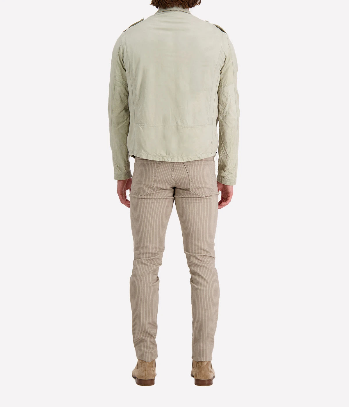 *FINAL SALE* Leather Jacket in Abbey