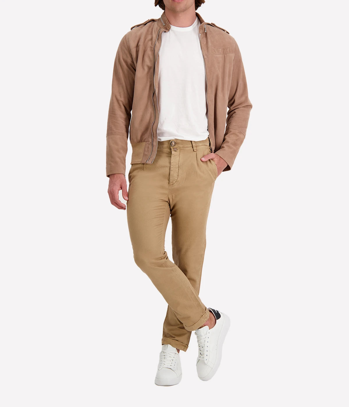 *FINAL SALE* Leather Jacket in Opale