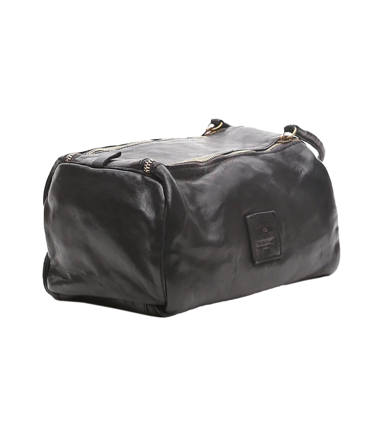 Leather Toiletries Bag in Black
