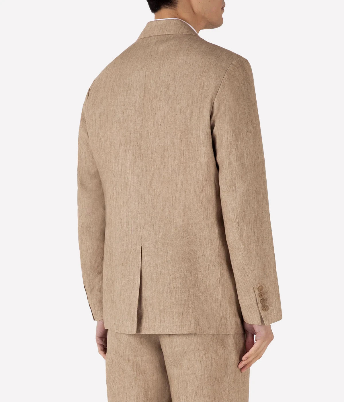 Linen Blazer in Dune Melange