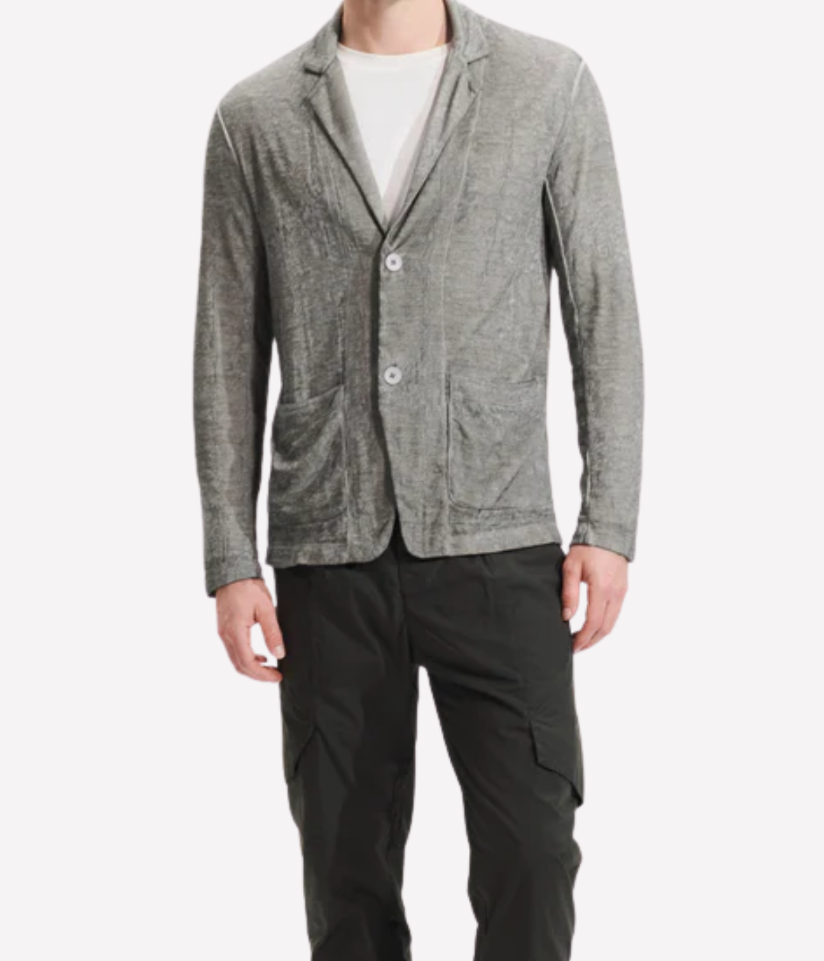 Linen Cotton Jacket in Clay