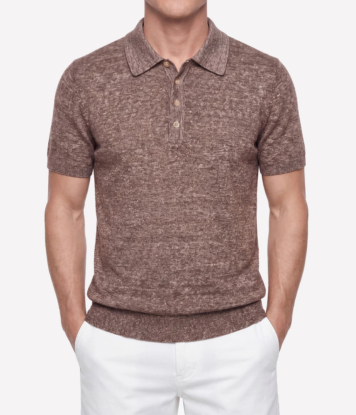 S/S Button Polo in 0350