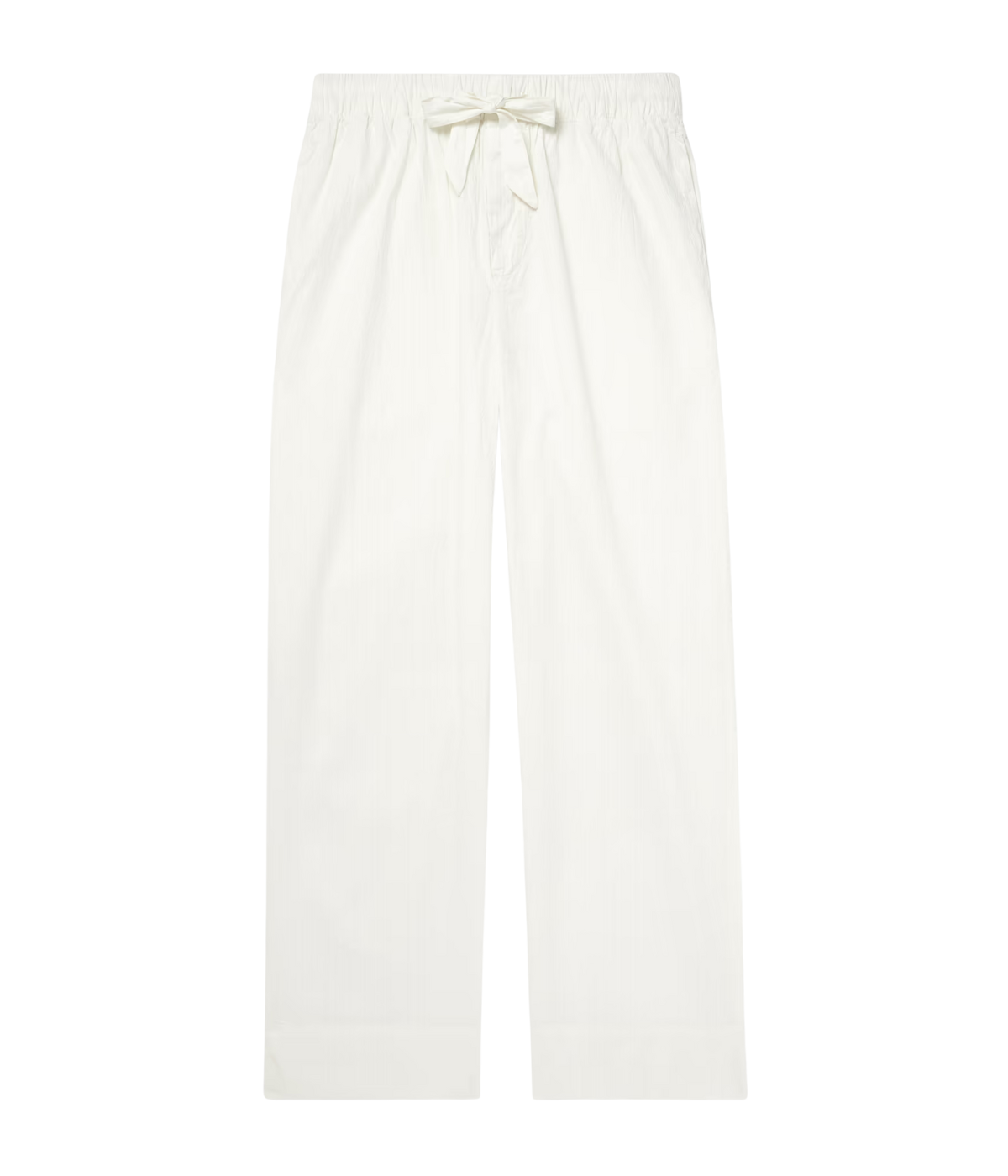 Luan Cotton Lyocell Blend Seersucker Trouser in Ivory