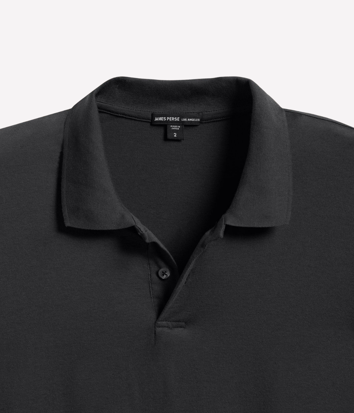 Luxe Lotus Jersey Polo in Carbon