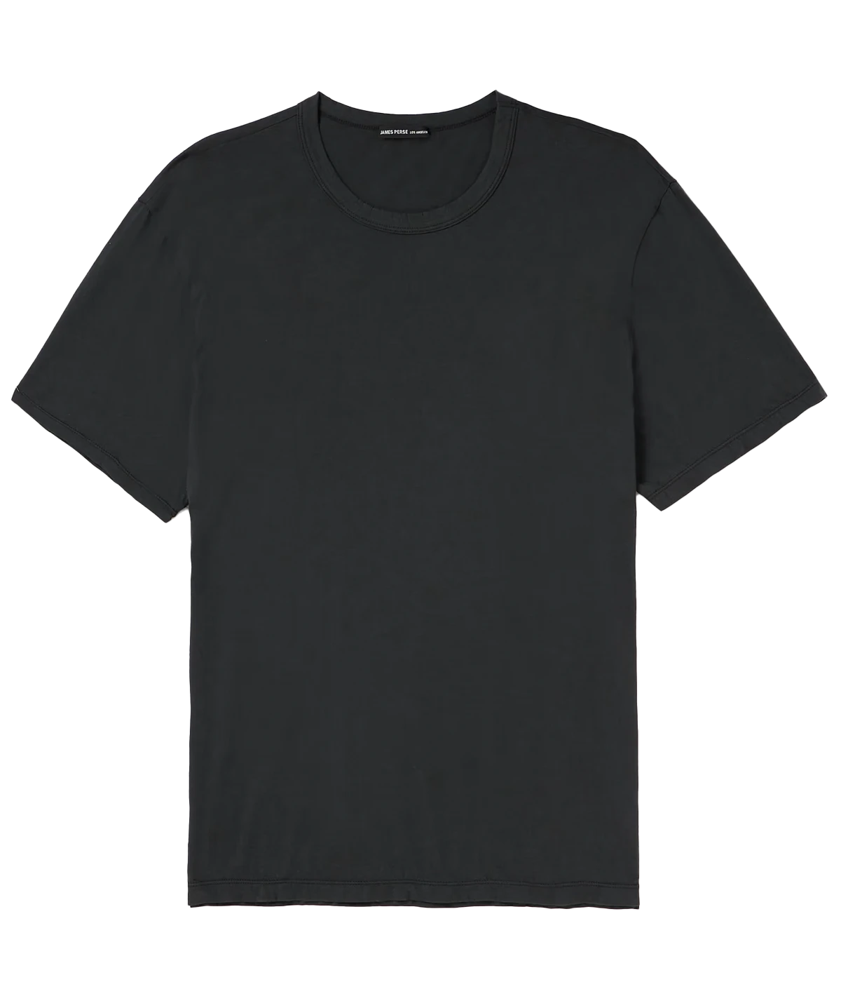 Luxe Lotus Jersey Crew Neck T-Shirt in Carbon